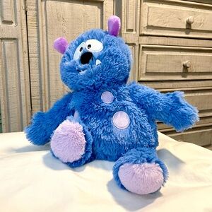 Warmies Stuffed Heatable Animal - Blue Monster - Weighted - Scented (?) - *EUC*